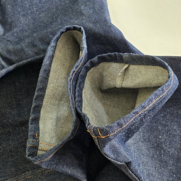 Big Bill Bib Overall Mens 36 R Navy Denim 92 NAY 47246 Carpenter Unlined Pockets - Picture 15 of 16